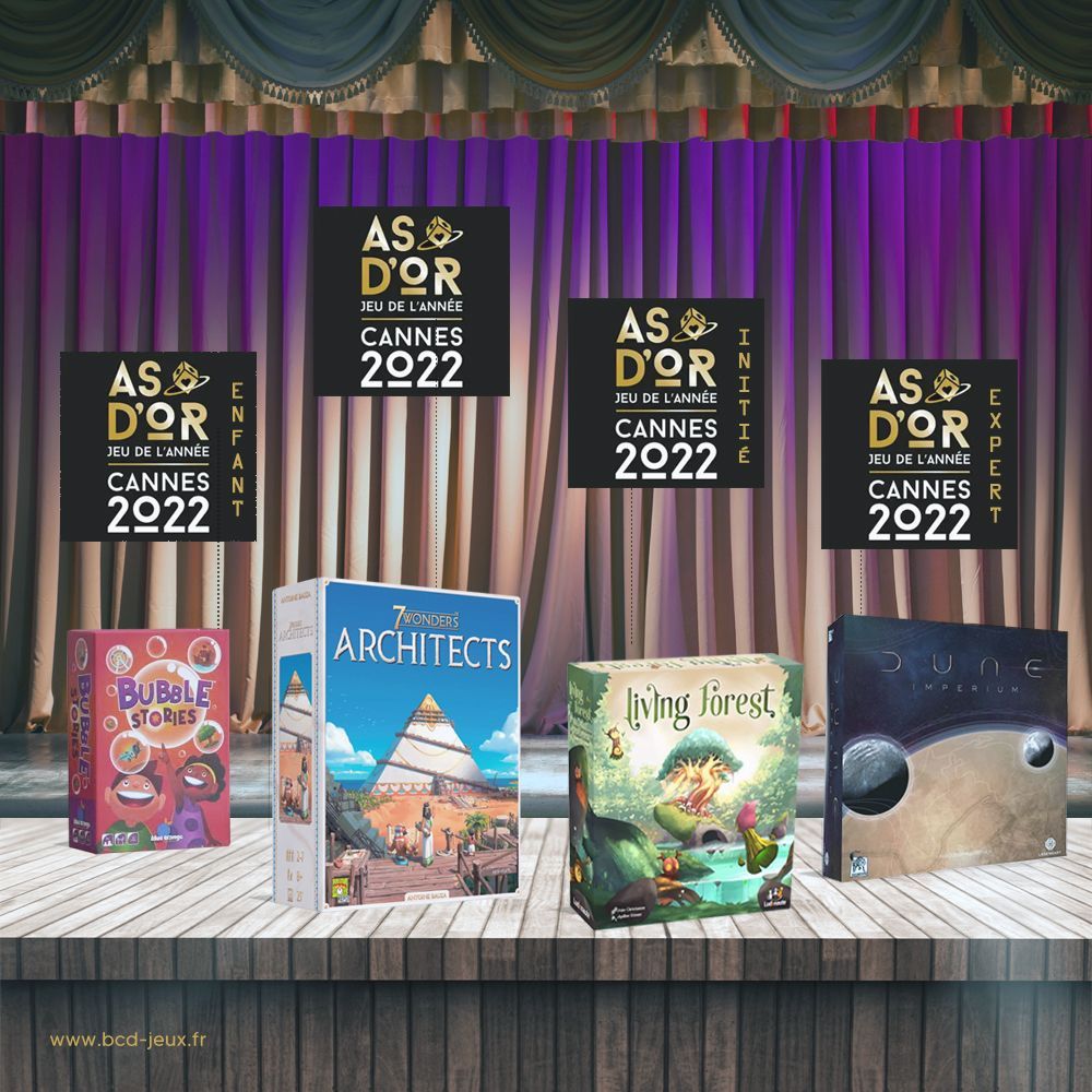 As d'Or Meilleur jeu de l'année 2022 avec BCD jeux